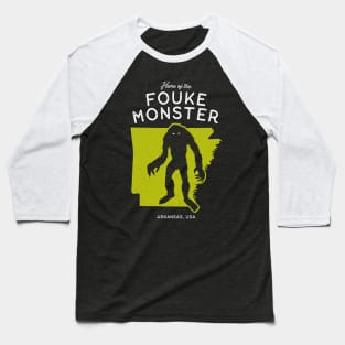 Home of the Fouke Monster - Arkansas, USA Cryptid Baseball T-Shirt